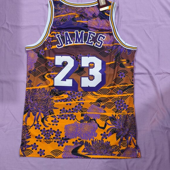 Los Angeles Lakers Lebron James' Year Of The Rabbit Special Edition Retro Jersey - Picture 7 of 8